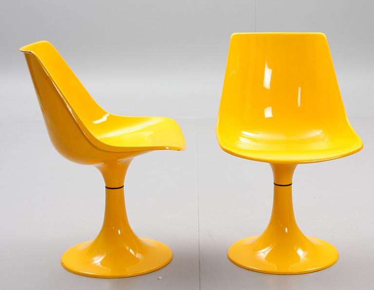 BORD MED STOLAR, 1+6. Plast, 1970-tal.