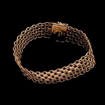 ARMLÄNK, 18k guld, Mikkov, Stockholm, 1962. Vikt 26 g. g.