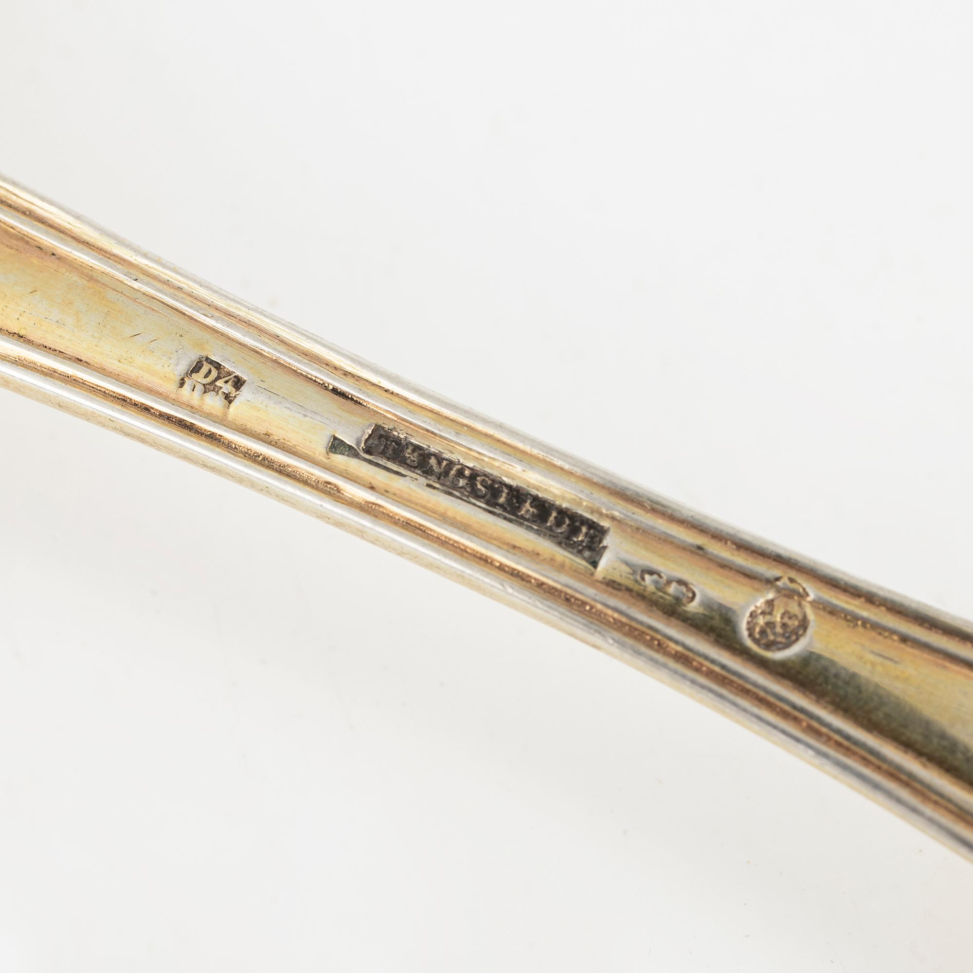 A silvert-gilt spoon, mark of Carl Tengstedt, Gothenburg 1834.