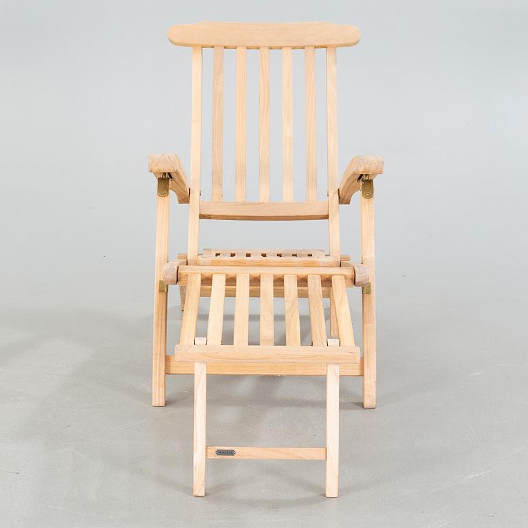 A 21st century deckchair, "Steamer", by Skagerak, Denmark.