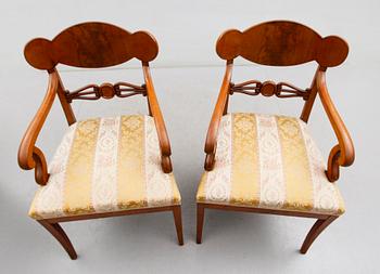 KARMSTOLAR, 1 par, 1800-talets mitt.