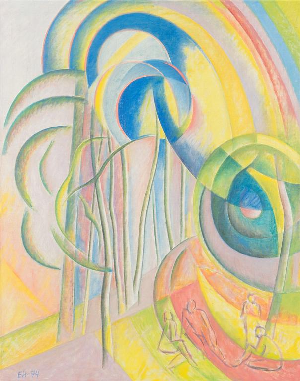 Erkki Hienonen, olja på duk, signerad och daterad -74.