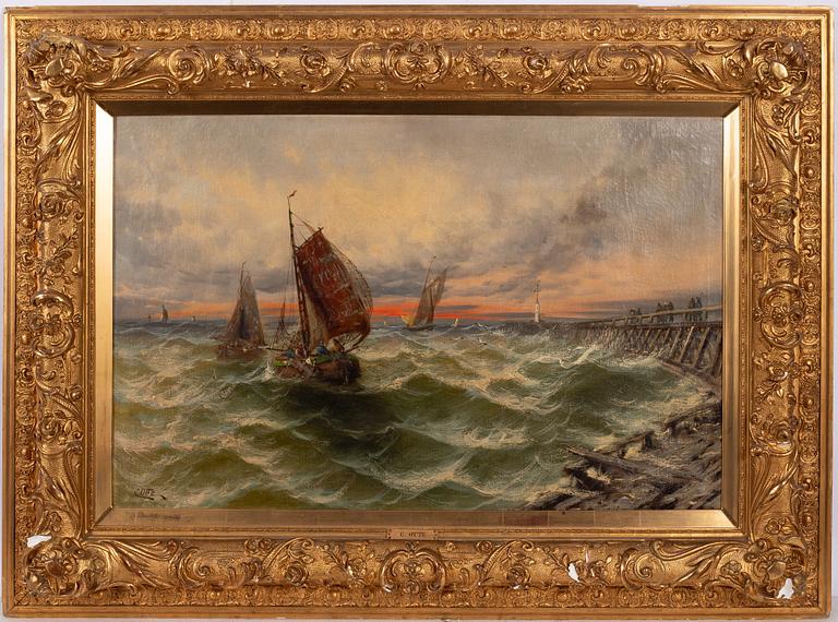 Unknown artist, 19th century, Marine.