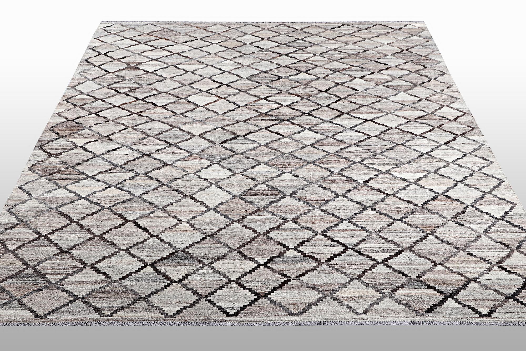 A carpet, Kilim, Morocco design, 296 x 257 cm.