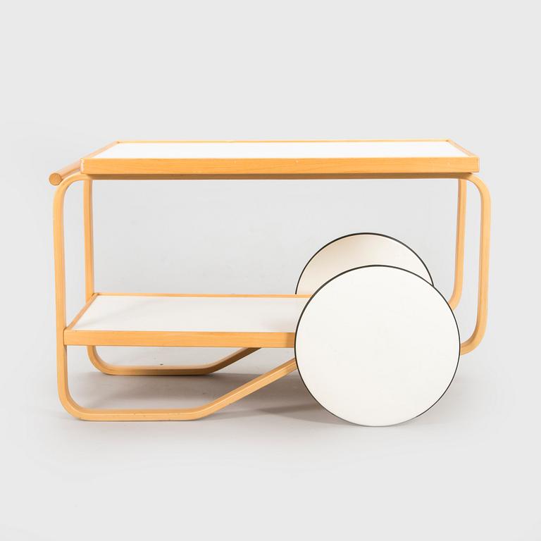 Alvar Aalto, a 1970s '901' tea trolley for Artek.
