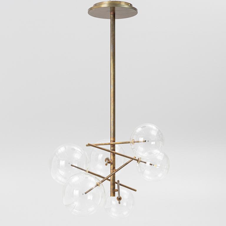 Massimo Castagna, a "Bolle 6" ceiling lamp, Gallotti & Radice, Italy, after 2014.