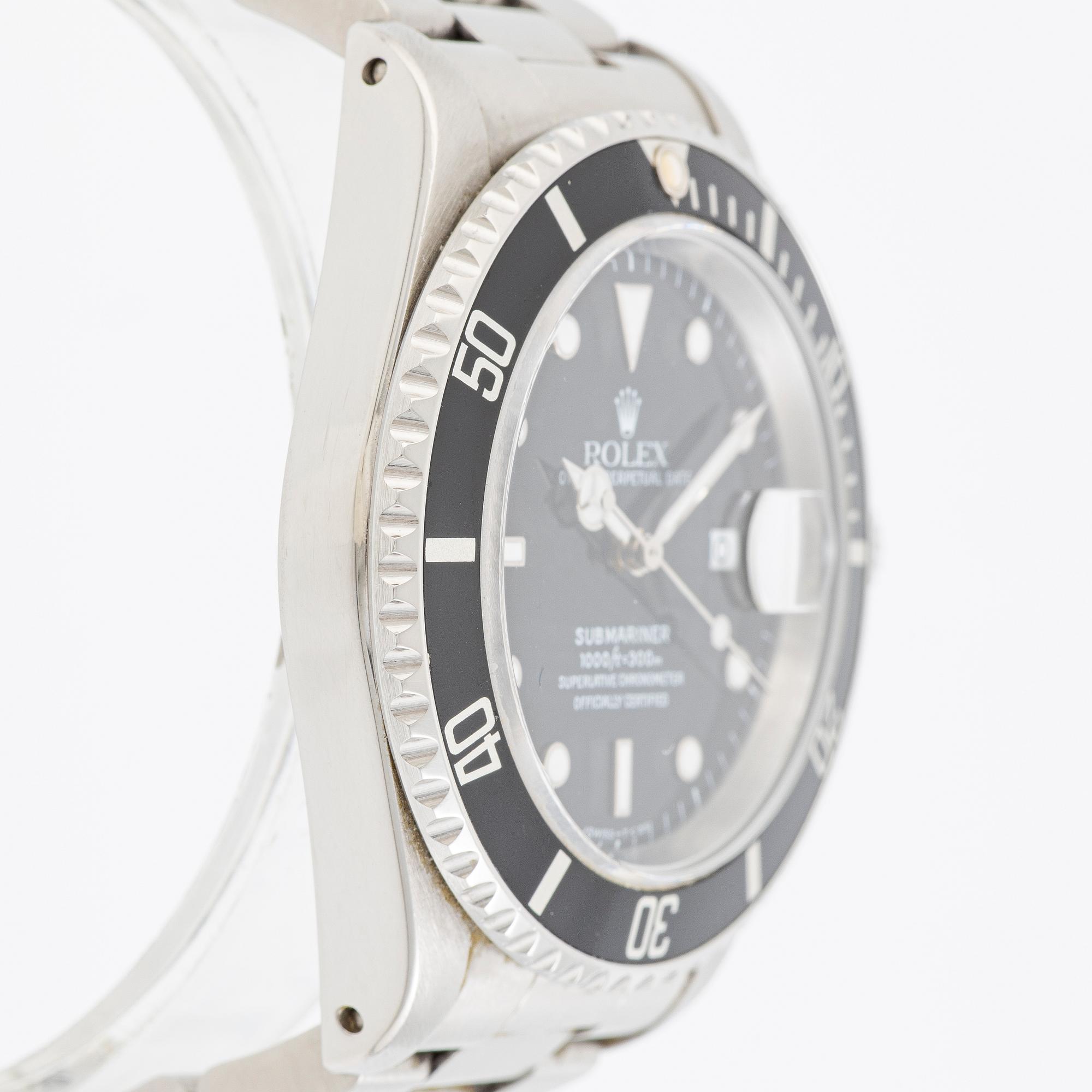 Rolex, Submariner, wristwatch, 40 mm.