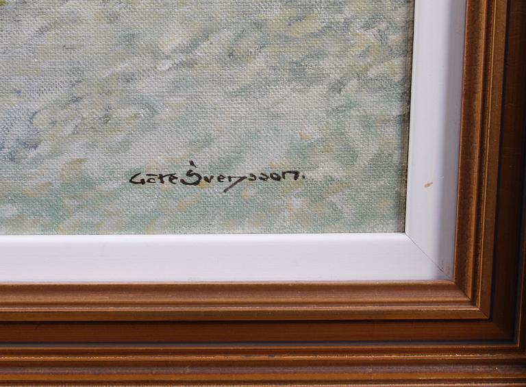 SVENSSON, GÖTE. Olja på duk. Sign.