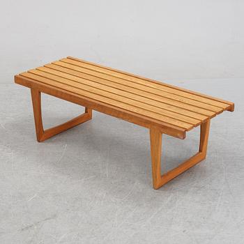 A 'Tokyo' oak bench by Yngvar Sandström for Nordiska Kompaniet, designed 1962.