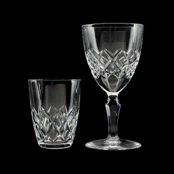 Gunnar Cyrén · GLASSERVISDELAR, 33, glas, "Karolina", Gunnar Cyrén, Orrefors.