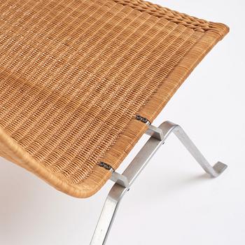 Poul Kjaerholm, a pair of steel and rattan 'PK22' easy chairs, edition E Kold Christensen, Denmark.