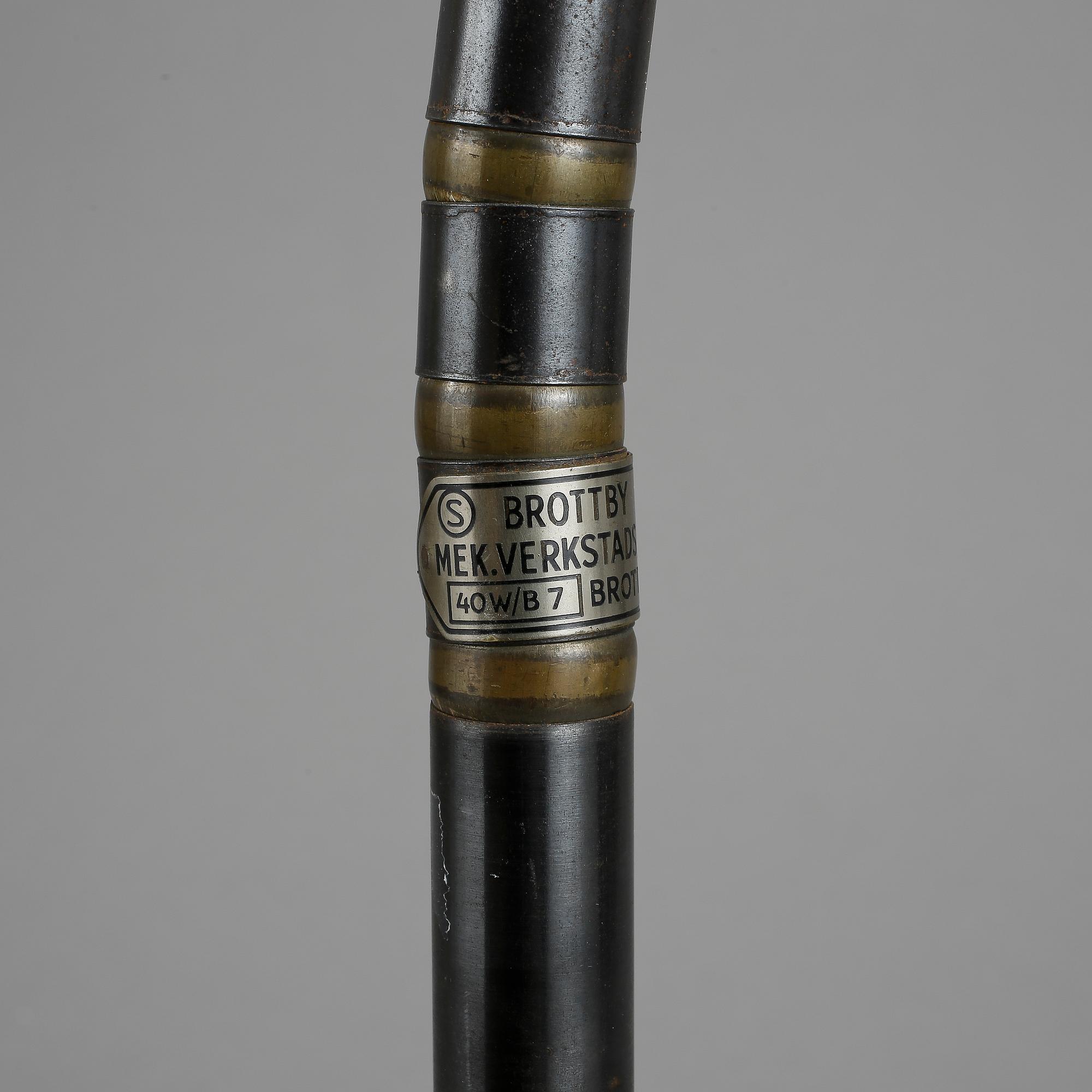 INDUSTRILAMPA, metall, Brottby Mek Verkstads AB, 1900-talets första hälft.