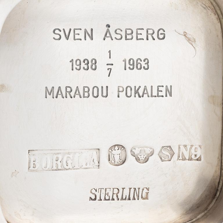 Atelier Borgila, a sterling silver vase, Stockholm 1965.