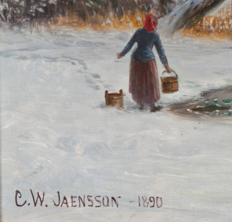 CARL WILHELM JAENSSON, olja på duk, signerad och daterad 1890.