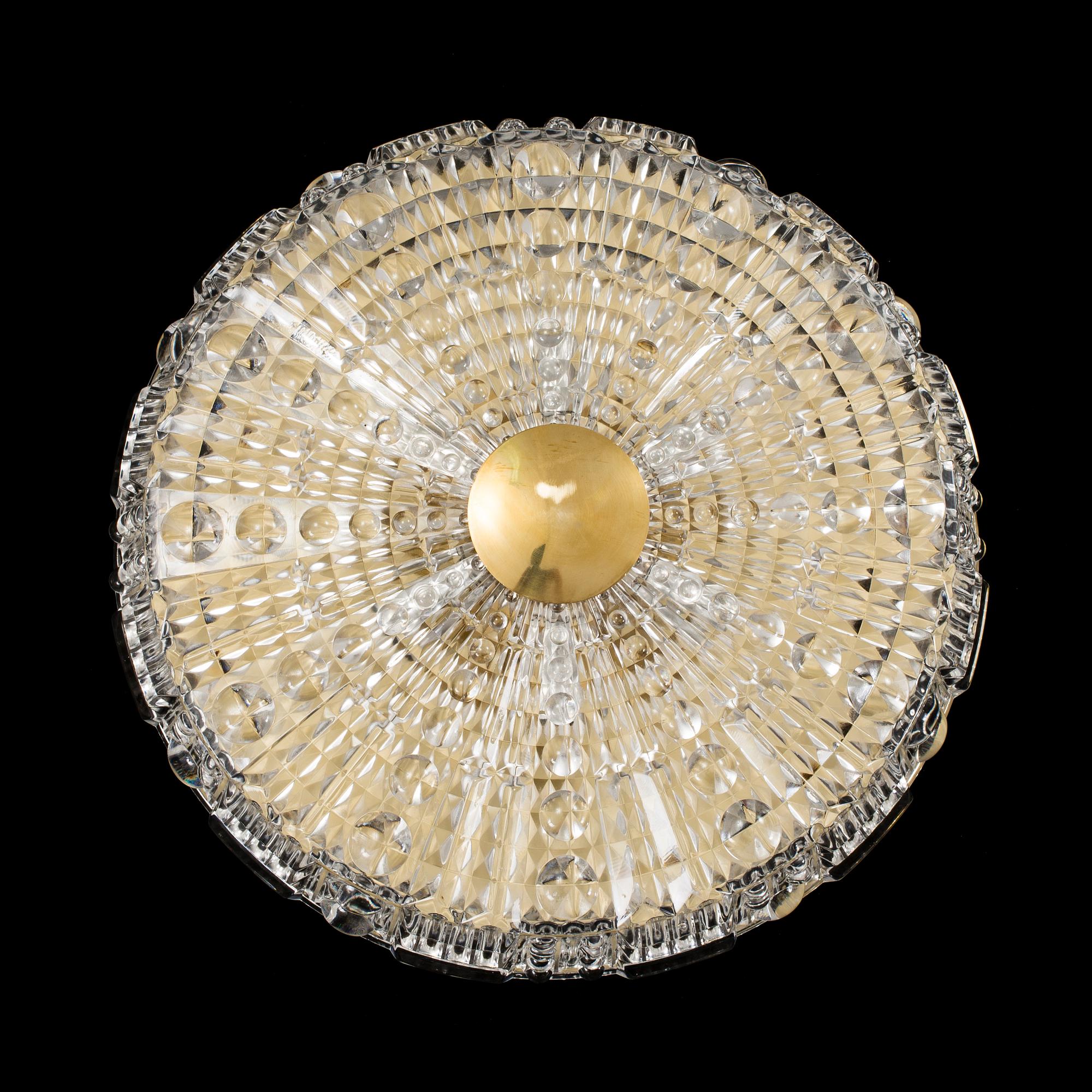 CARL FAGERLUND, takplafond, glas, Orrefors, 1900-talets mitt.