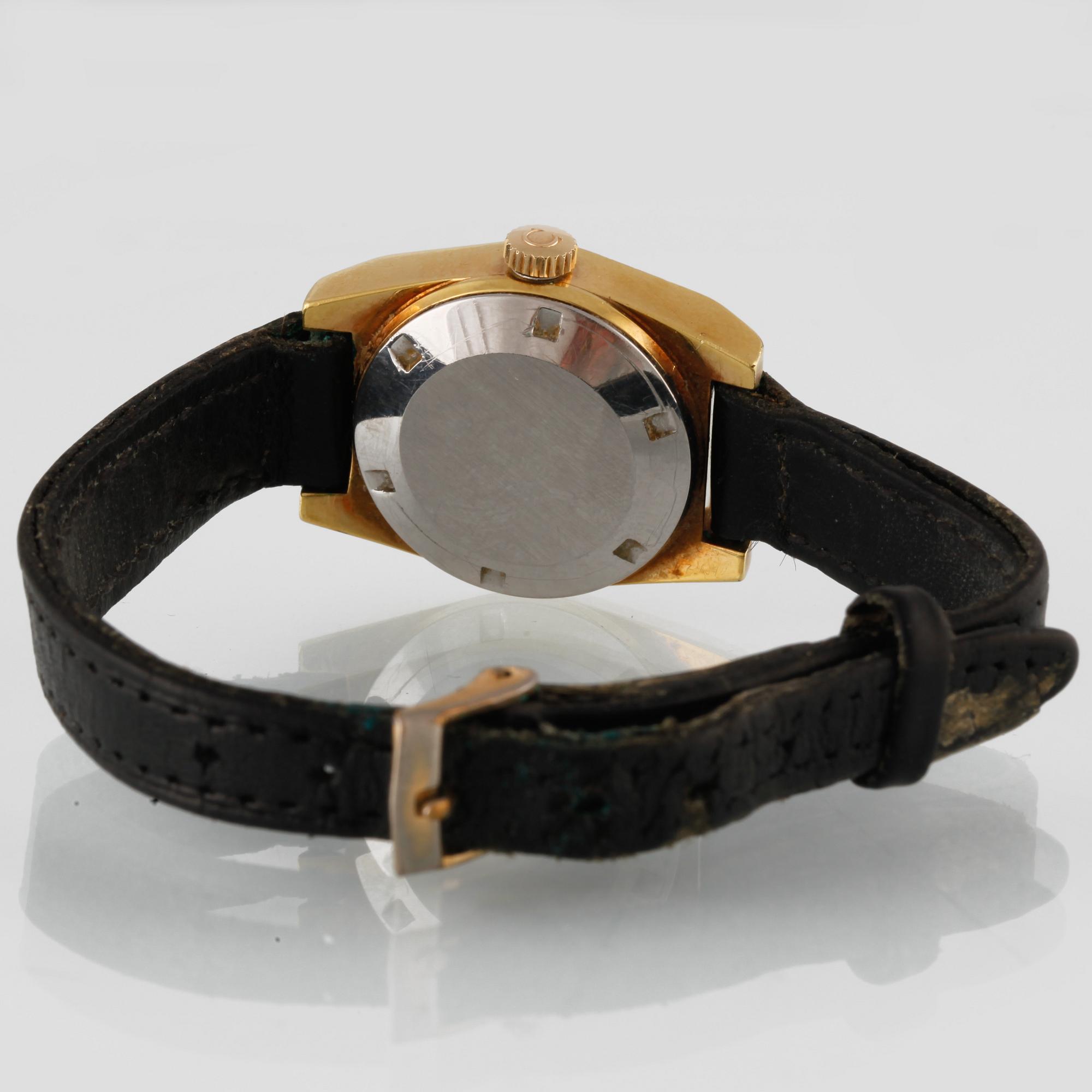 ARMBANDSUR, Omega Geneve, guld på stål, ca 1970-tal.