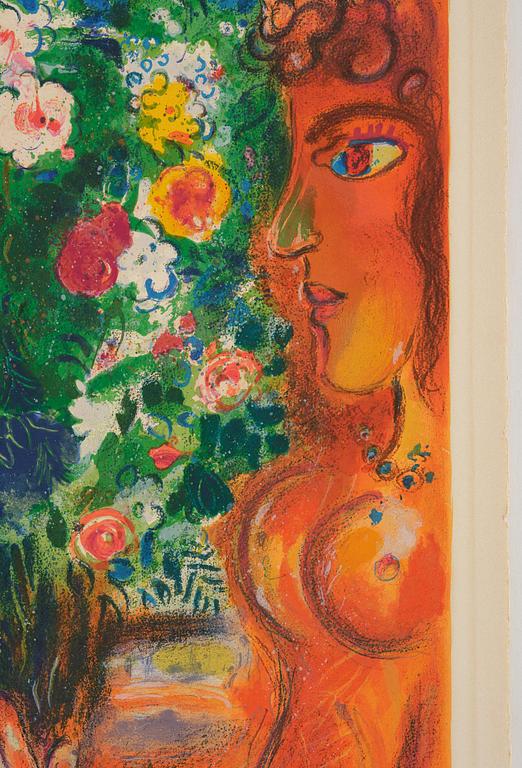 Marc Chagall, after, "Femme Bouquet".