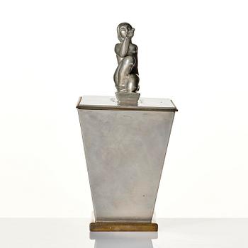 Oscar Antonsson, a "Sommar" (Summer) pewter box, Ystad-Metall, Sweden, 1930.