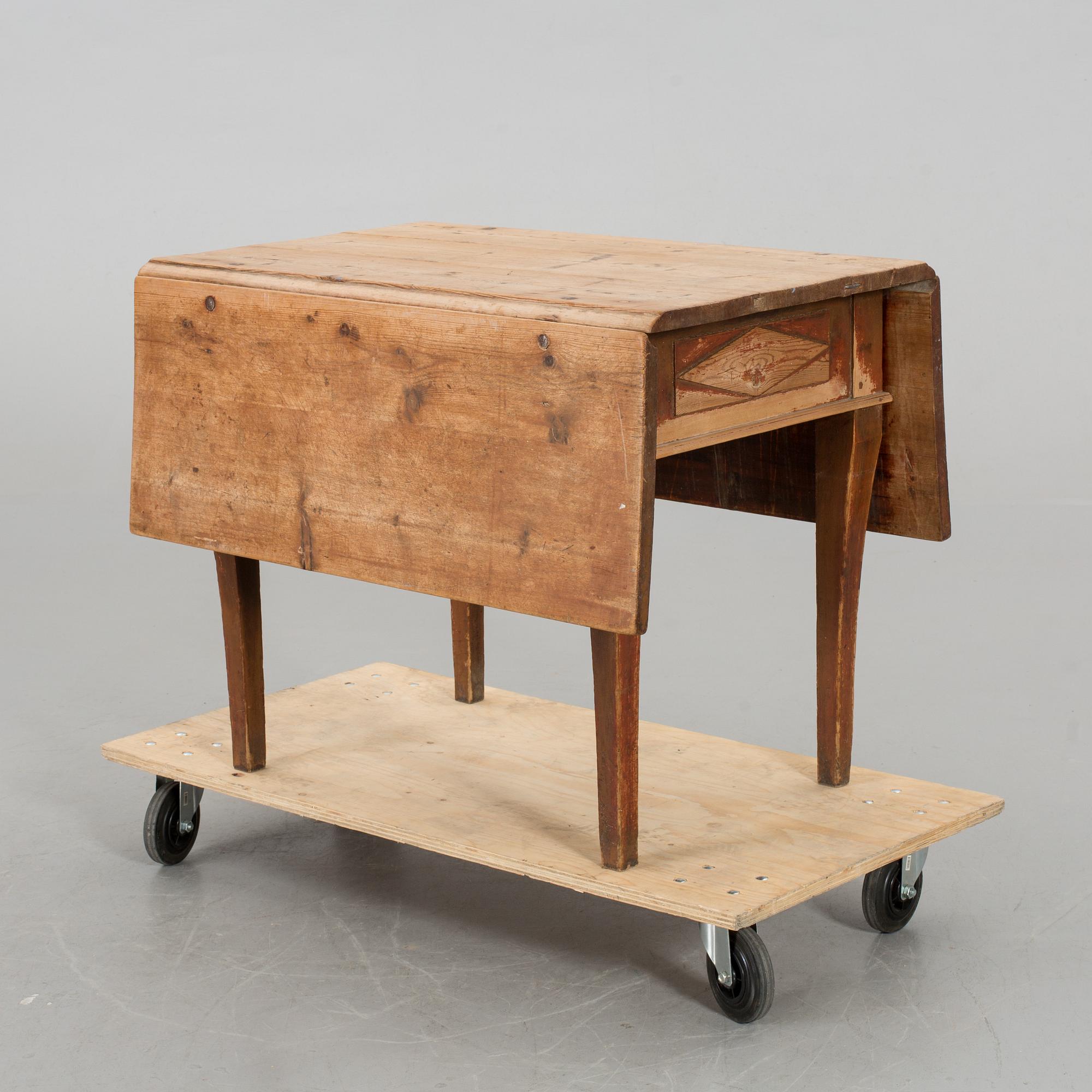 KLAFFBORD, allmoge, 1800-tal.
