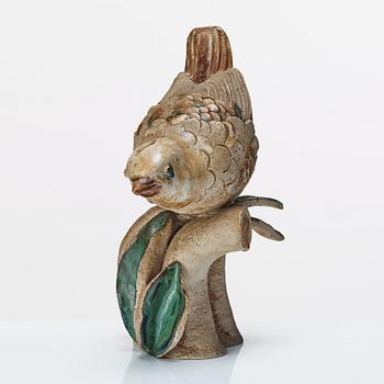 Tyra Lundgren, a stoneware sculpture of a bird, Sèvres, France 1934-39.