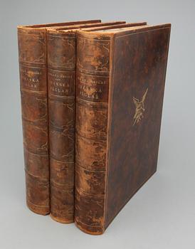 BOK, 3 vol. "Svenska Fåglar", M,W & F von Wright. Stockholm, 1924 och 1929.