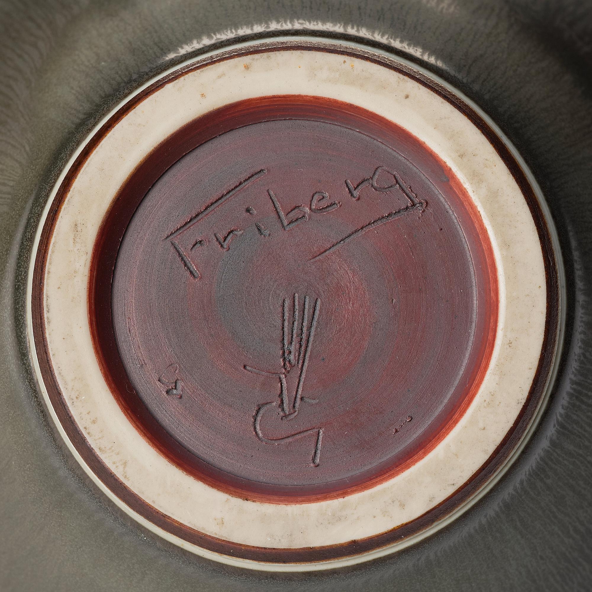 Berndt Friberg, a stoneware vase, Gustavsberg studio, Sweden 1965.