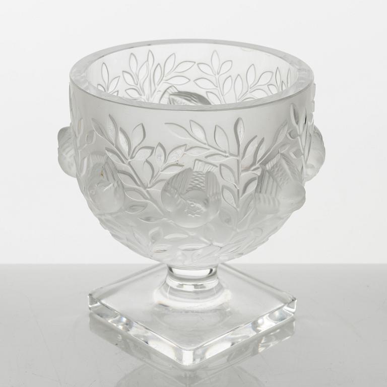 Marc Lalique, footed bowl, "Elisabeth", Lalique, France.