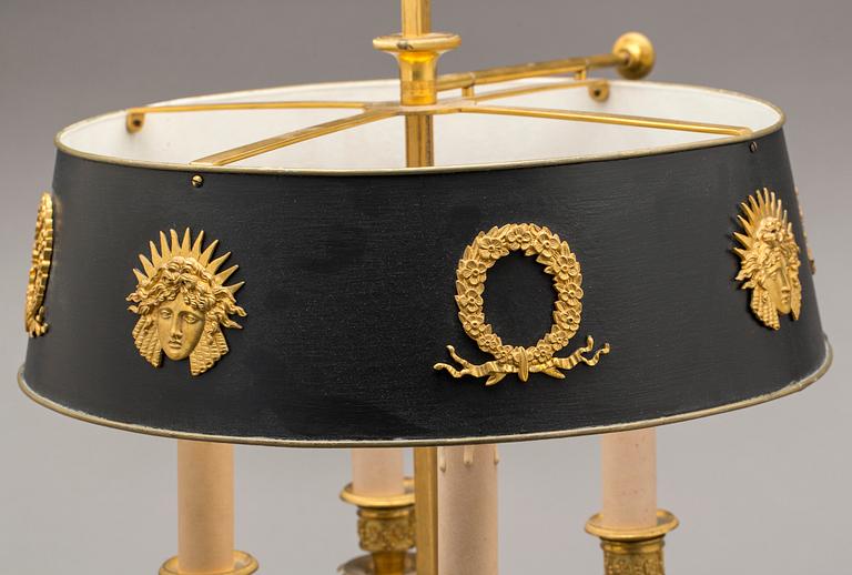 BORDSLAMPA, sk. Lampa à Bouillotte, empire-stil.