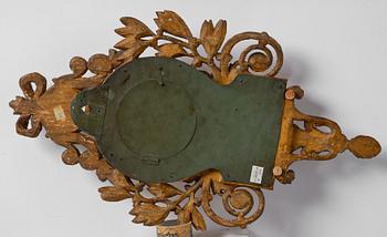 Wall clock, late Gustavian, Sven Peter Hörning (1750-1808, watchmaker in Stockholm, took over Petter Ernst's clock factory in 1785).