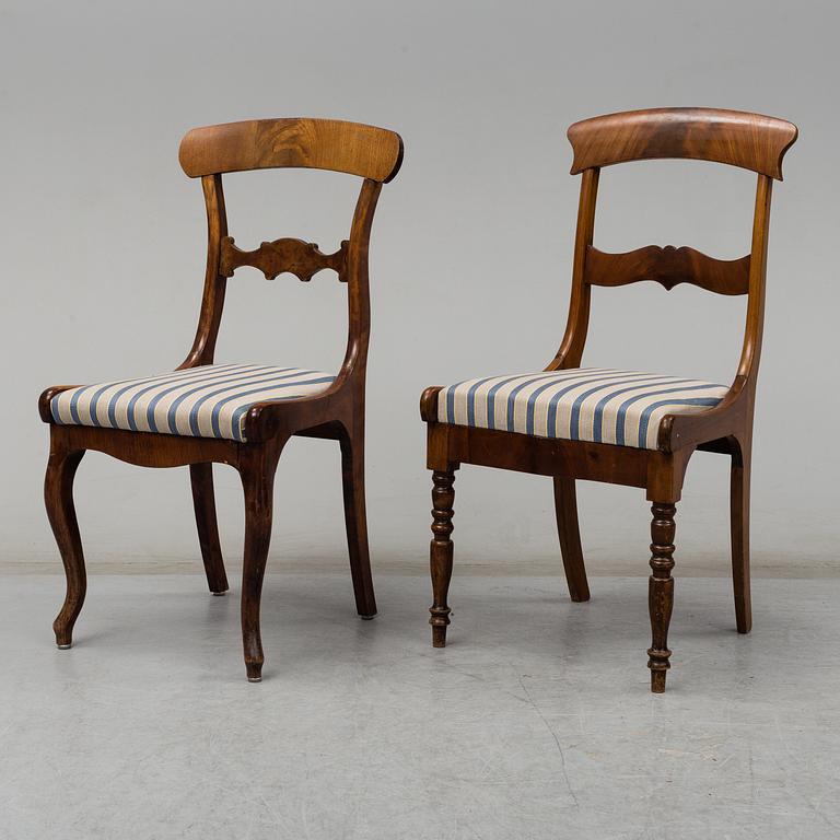 MATSALSMÖBEL, 7 delar, 1800-tal.