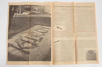 Carl Fredrik Reuterswärd, Catalogs, books and newspaper article.