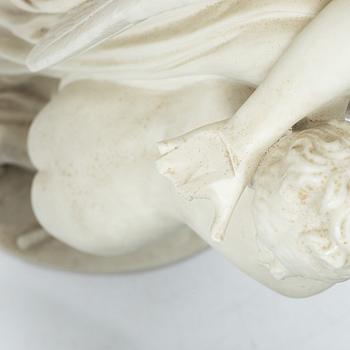 Johan Tobias Sergel, after, "Amor and Psyche", figurine, parian, early 20th century.
