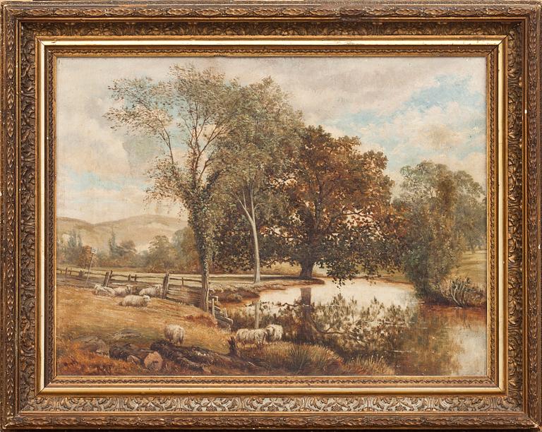 J.H WILLIAMSHURST, tillskriven, olja på duk, monogramsignerad, 1800/1900-tal.