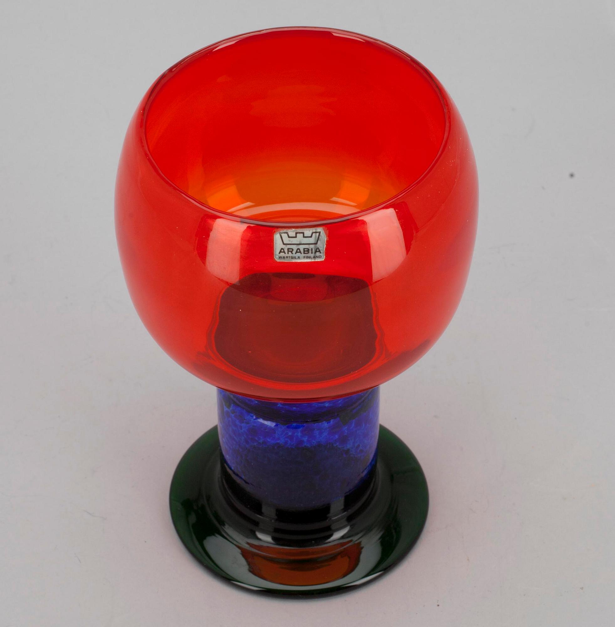 POKAL, glas, signerad Kaj Franck, Nuutajärvi Notsjö, 1970-tal.