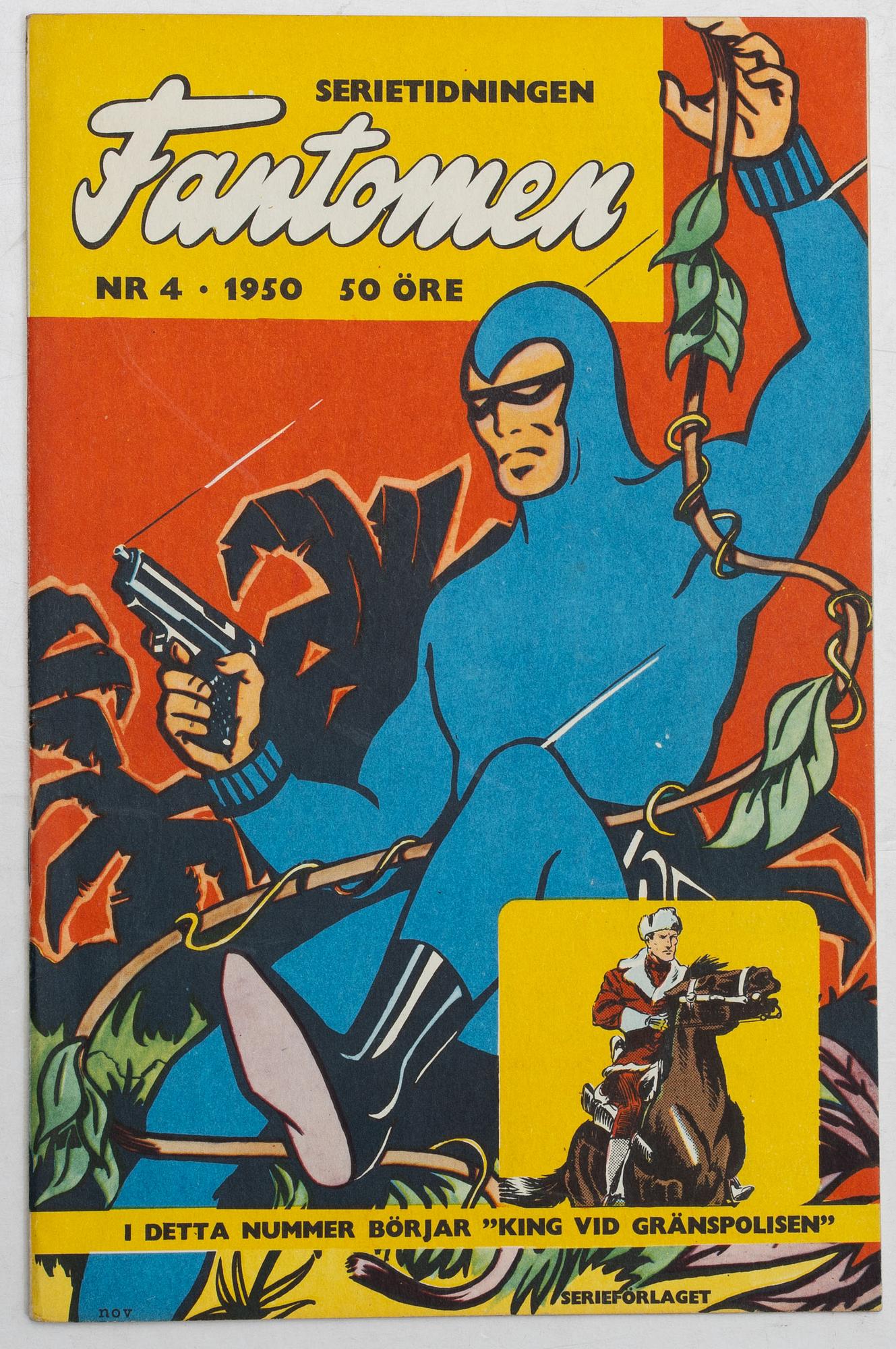 Comic books, Fantomen, no. 1–7, 1950.