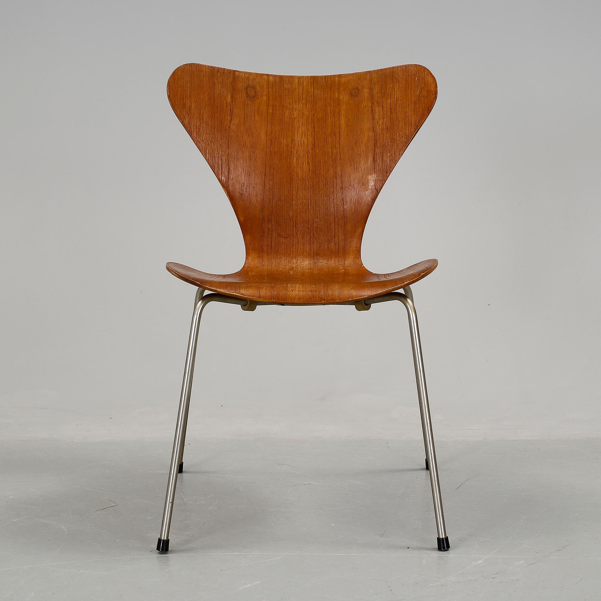 STOL, "Sjuan", Arne Jacobsen, Fritz Hansen, 1960-tal.