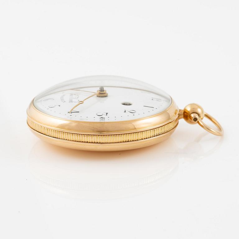 A gold pocket-watch by J. Kock (royal watchmaker, active in Stockholm 1762-1803).