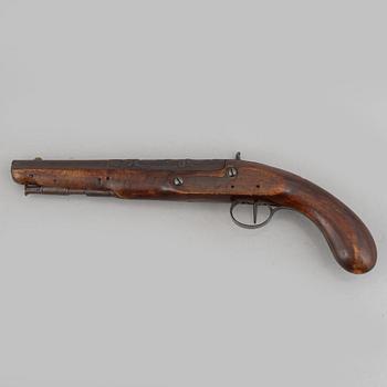 A converted percussion pistol.