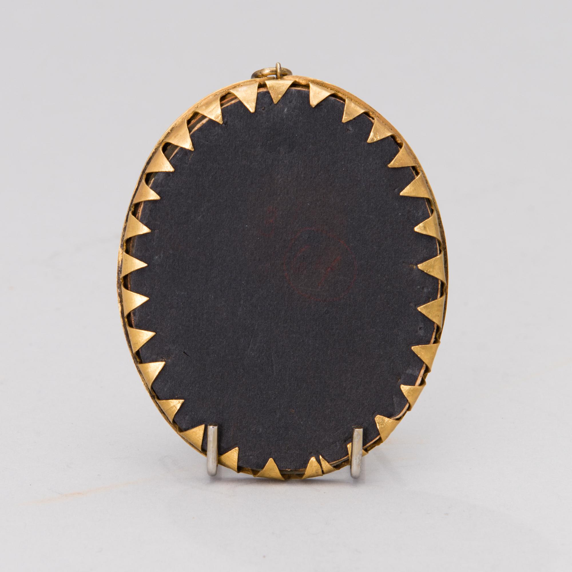 A Swedish 18th century miniature attributed to Johan Stålbom.