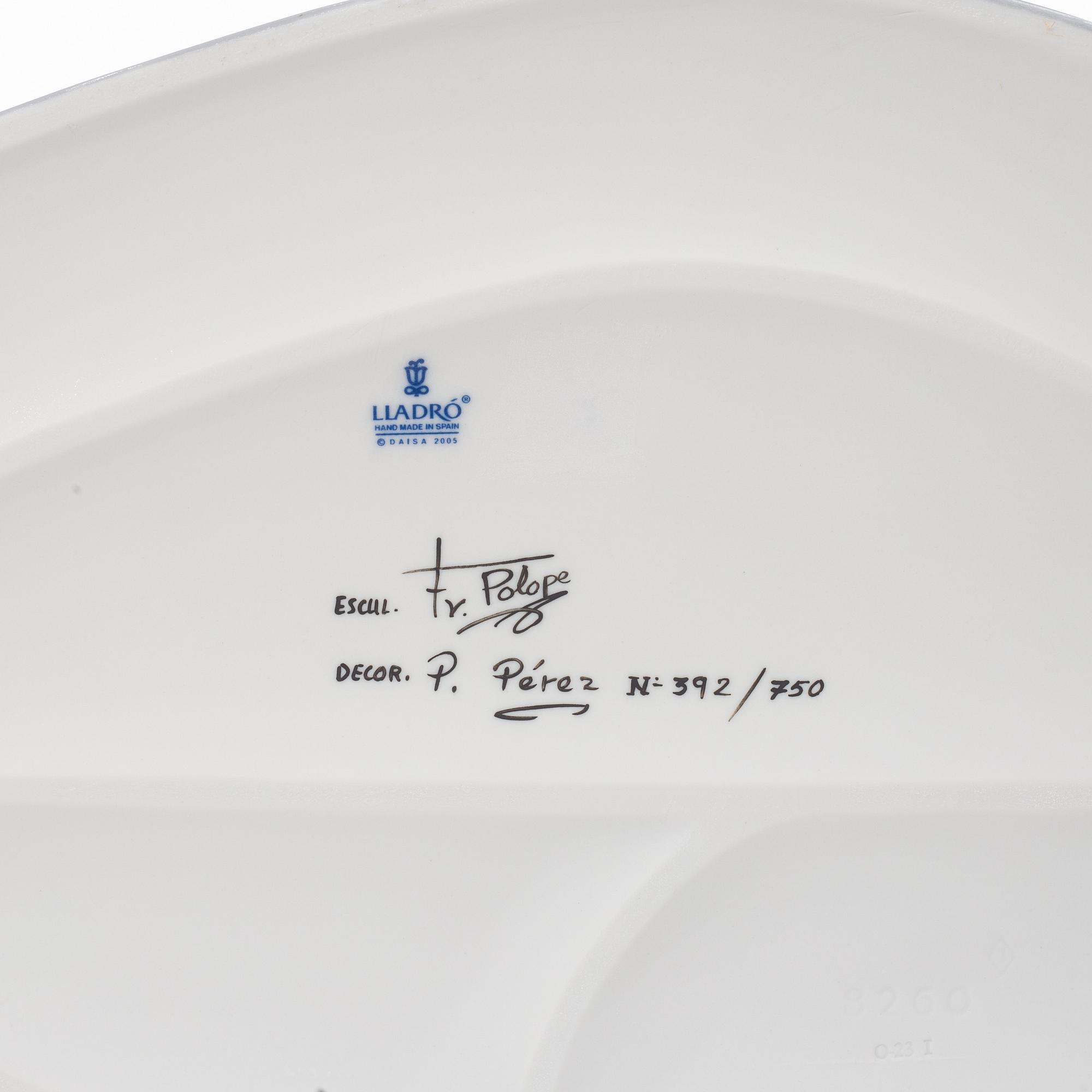 Francisco Polope, figurin, "A family christmas", Lladró, Spanien.