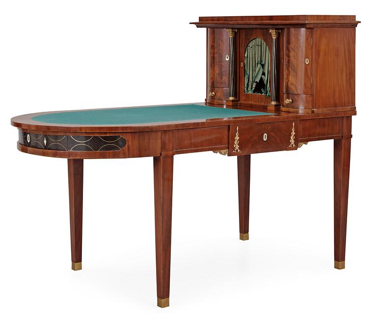 A Swedish Empire writing desk by D. Sehfbom.