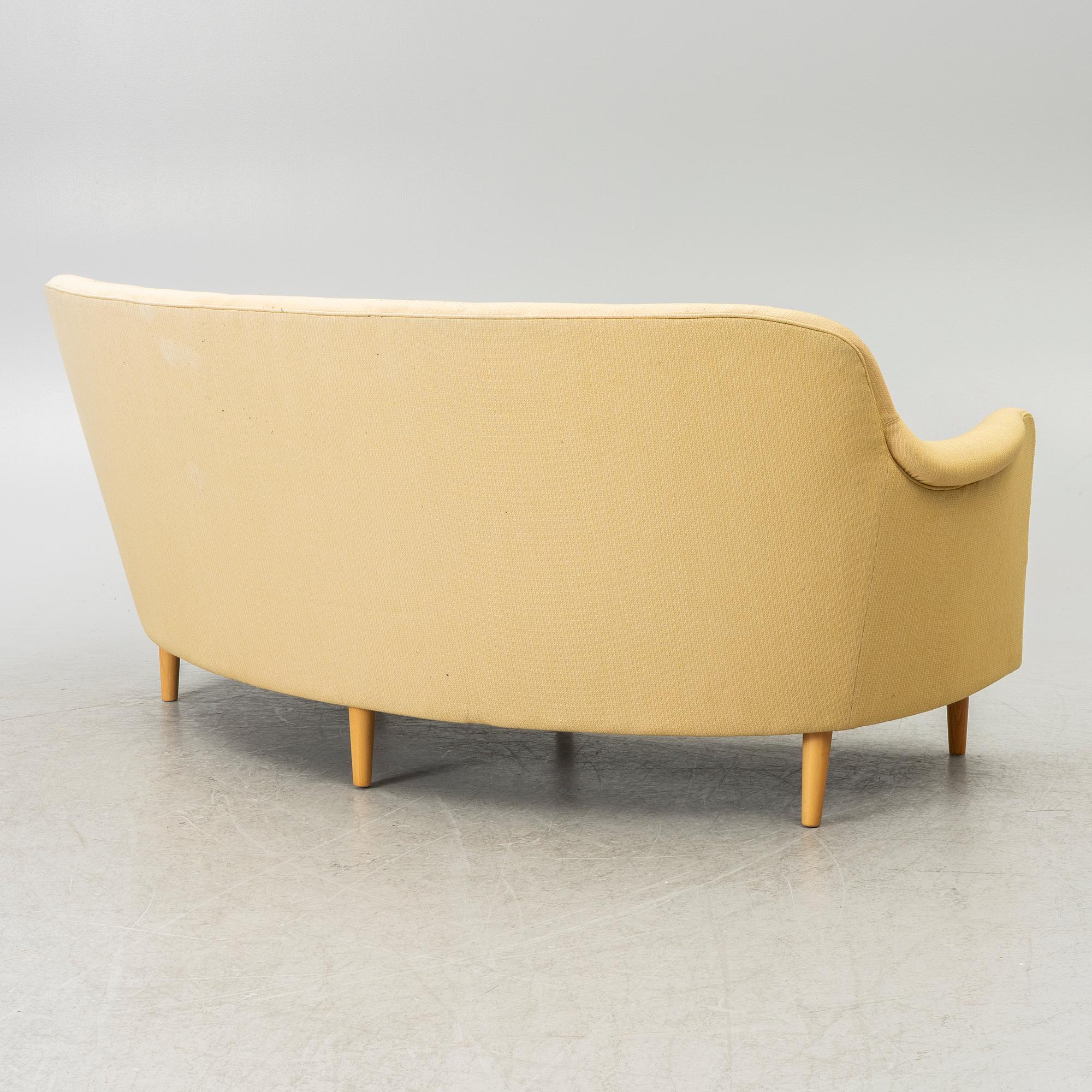 Carl Malmsten, a sofa, 'Samsas rund', AB O.H. Sjögren, Tranås.