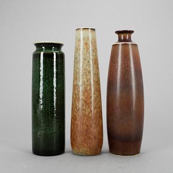 VASER, 3 st, stengods, Carl-Harry Stålhane, 1900-talets mitt.