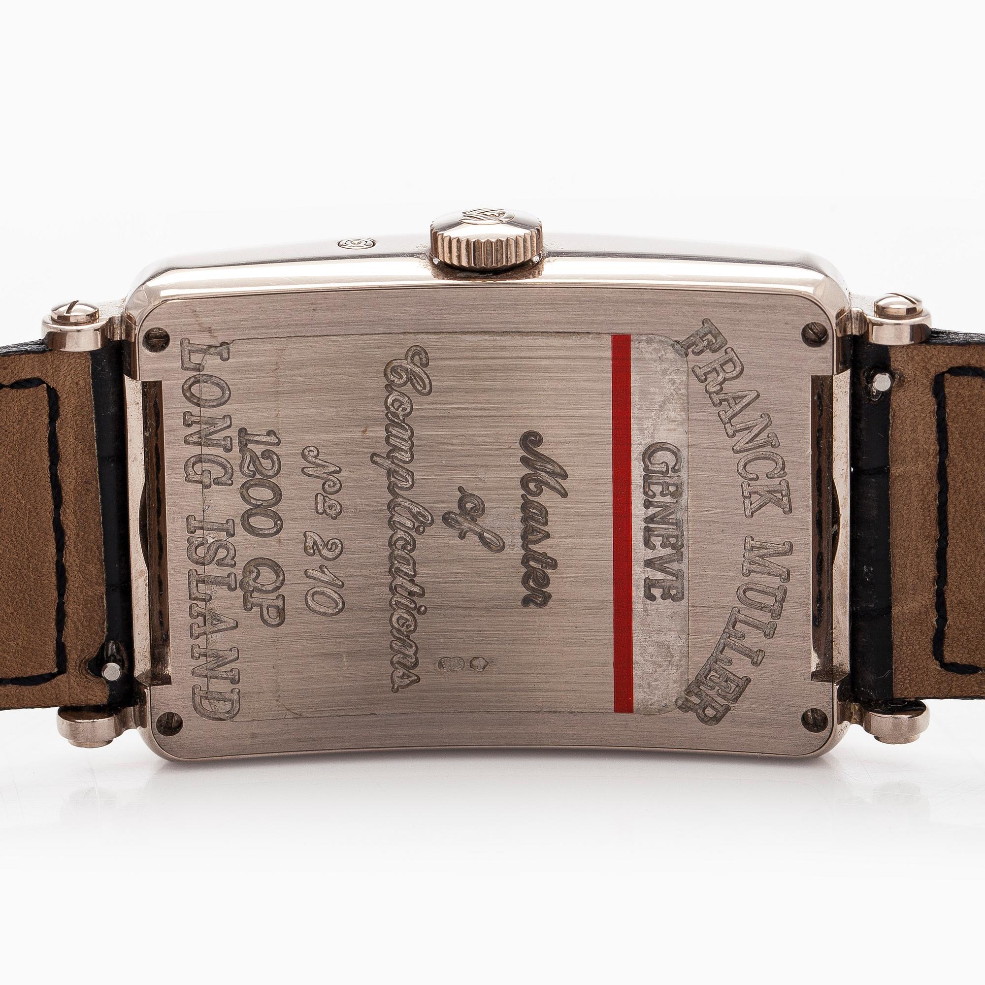 Franck Muller, Long Island, Perpetual Calendar, 44 x 32 mm, 18K white gold, automatic.