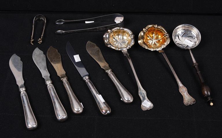 BESTICKSDELAR, 10 st, silver.