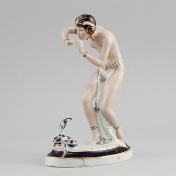 FIGURIN, porslin, Royal Dux, Tjeckoslovakien, 1900-talets första hälft.
