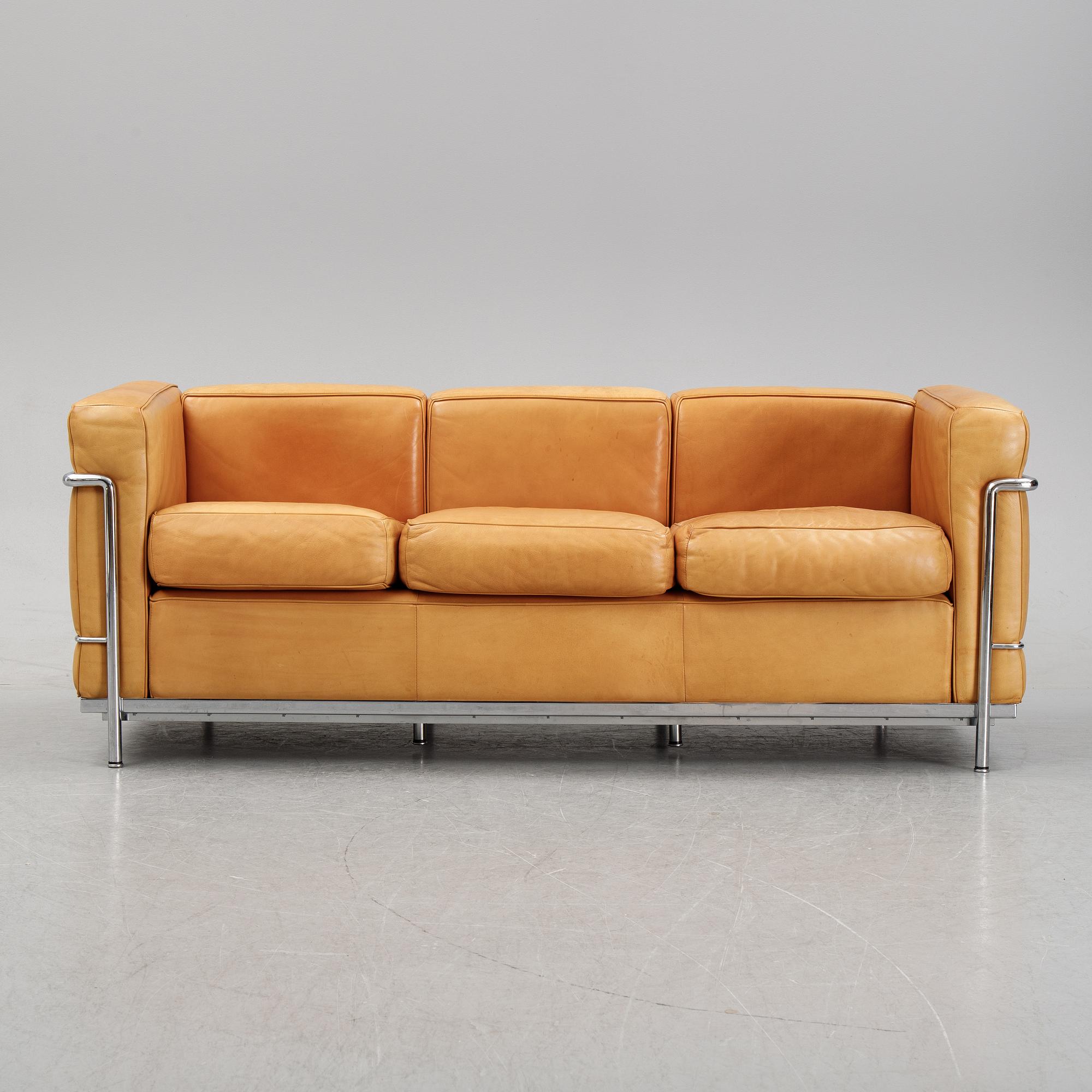 Le Corbusier, Pierre Jeanneret & Charlotte Perriand, soffa, "LC2", Cassina, Italien.