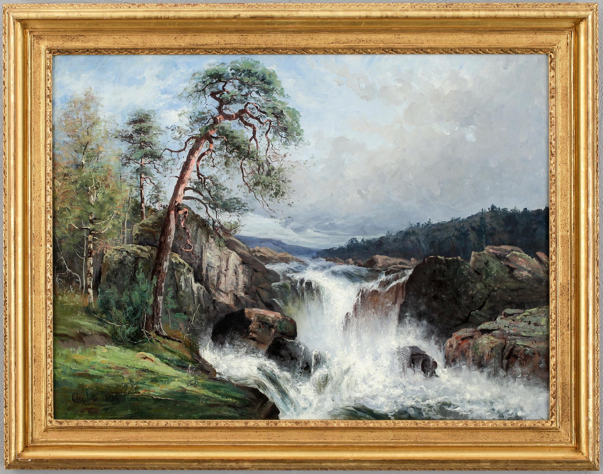 CHARLOTTE WAHLSTRÖM, olja på duk, sign Charlotte Wahlström o dat -86.