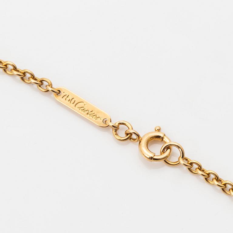 Cartier, an 18K gold necklace.