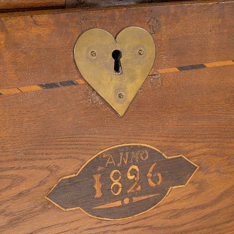 A cabinet, Småland, Sweden, dated 1826.